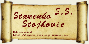 Stamenko Stojković vizit kartica
